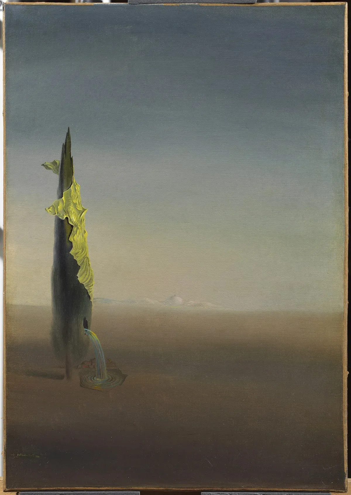 El naixement de les angoixes líquides 1932. Oli sobre tela. | © Salvador Dalí, Fundació Gala-Salvador Dalí /VEGAP, Figueres, 2024.